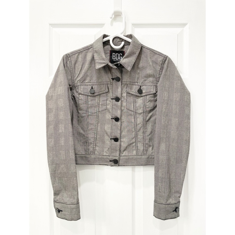 Urban Outfitters BDG Cropped Plaid Jacket